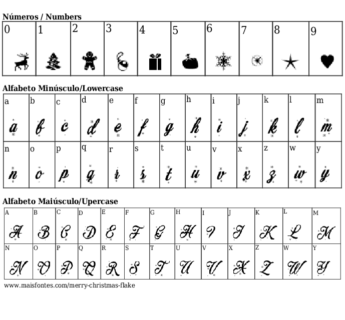 Merry Christmas Flake 免费字体 Maisfontes Com